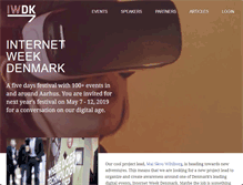Tablet Screenshot of internetweekdenmark.com